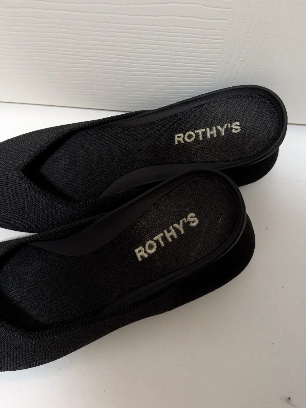 Rothy's Black Pointed Toe Flats